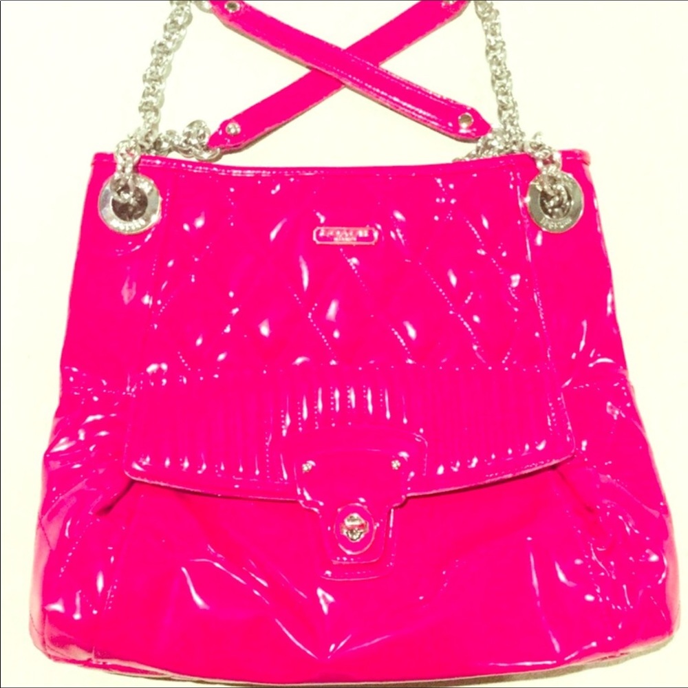 COACH ••• Poppy Liquid Gloss Patent Leather Tote